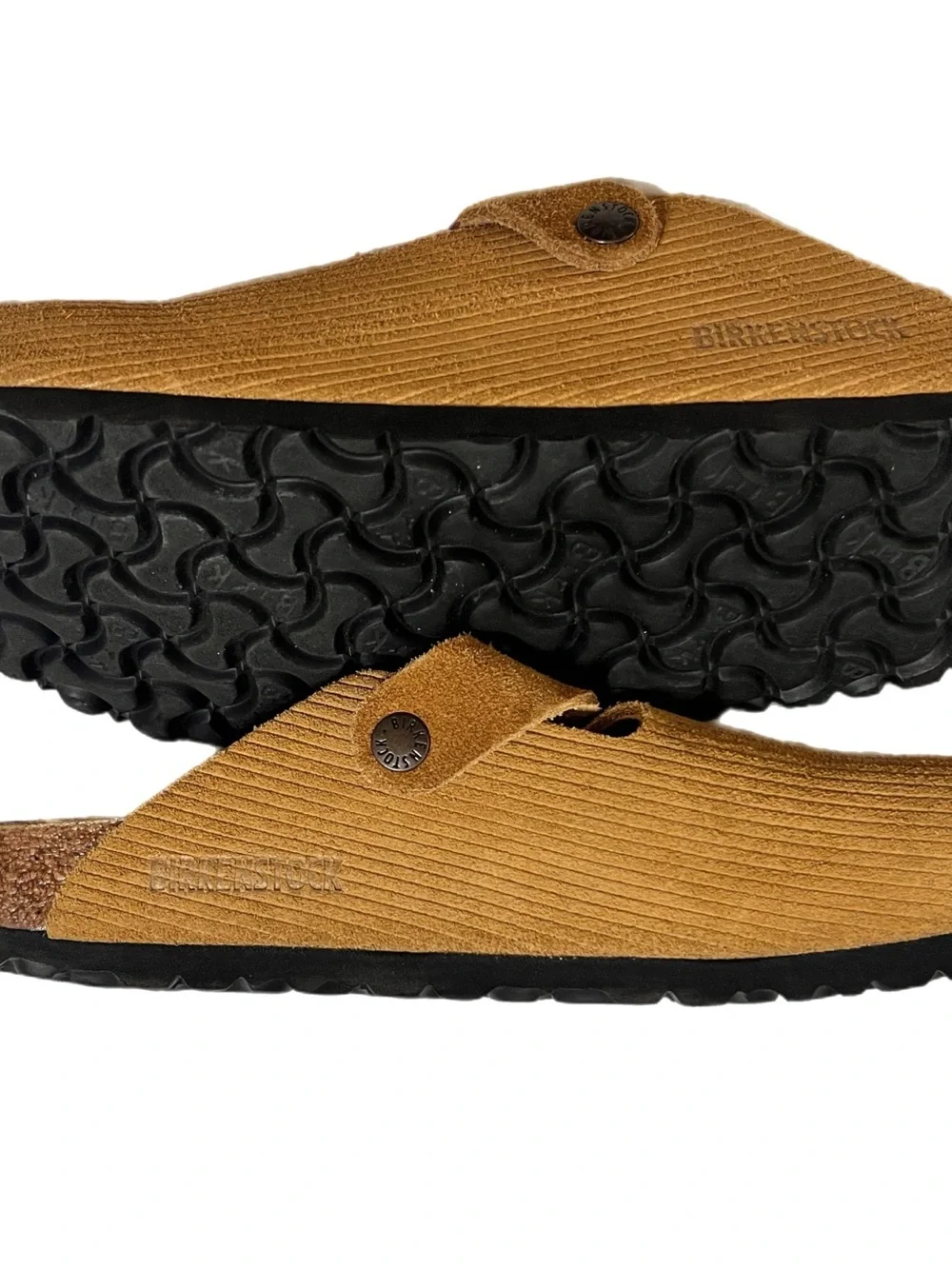 Birkenstock Boston Corduroy Suede Clog Light Brown Men’s 41